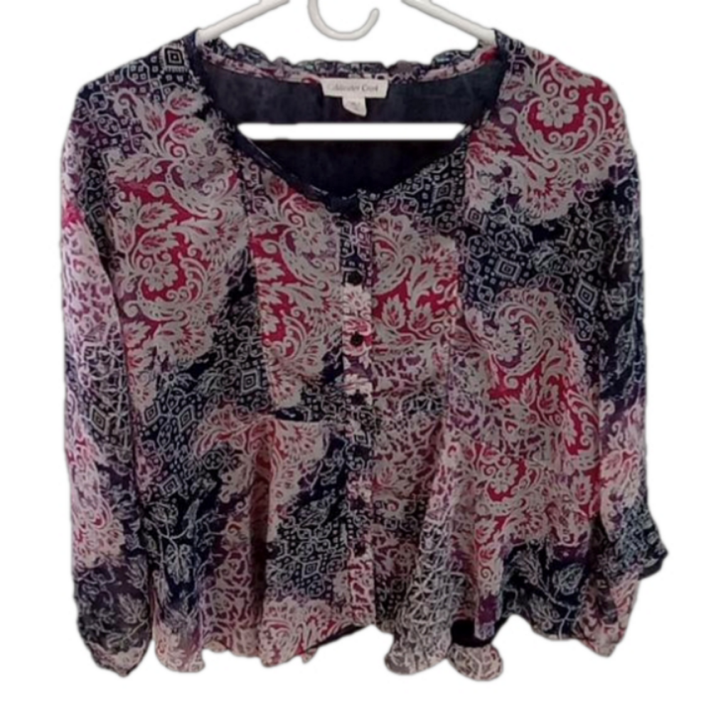 ( 65 ) Coldwater Creek long sleeve blouse